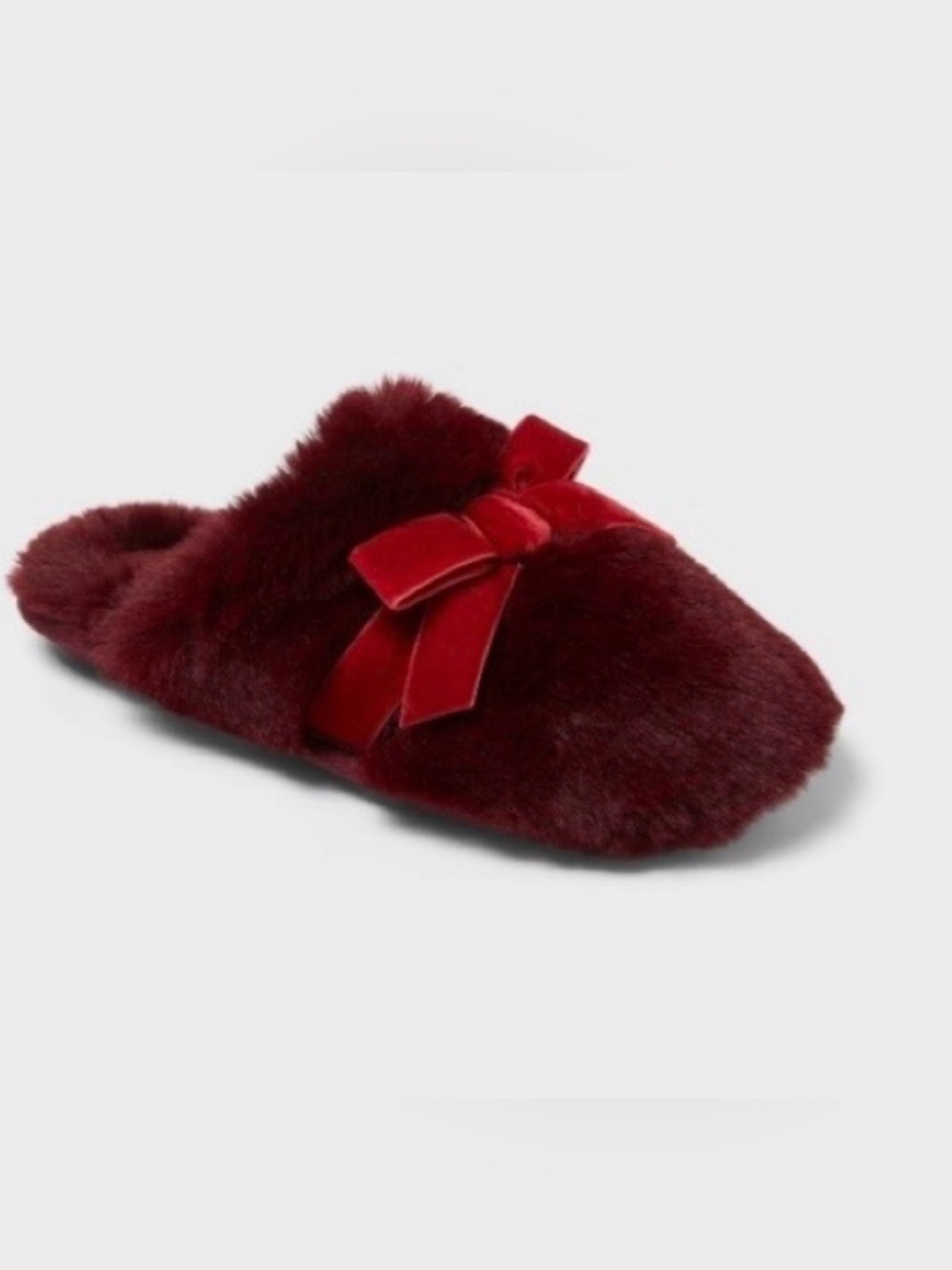 Kids' Scuff Slippers - Cat & Jack™ Red Girls Medium Size 2/3 new